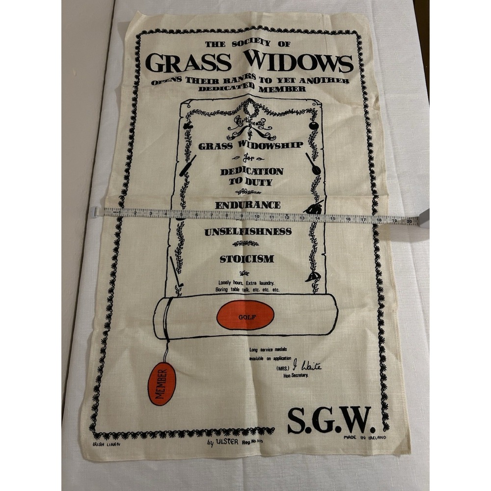 Ulster Weavers Irish Linen Tea Towel Golf Grass Widows NWOT - Picture 7 of 7